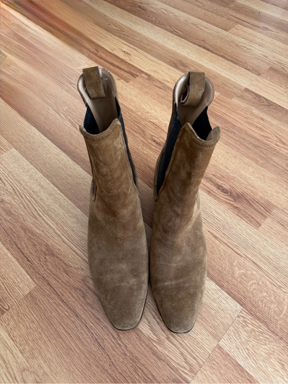 Veronica Beard Suede Leather Chelsea Ankle Boots Size 9.5